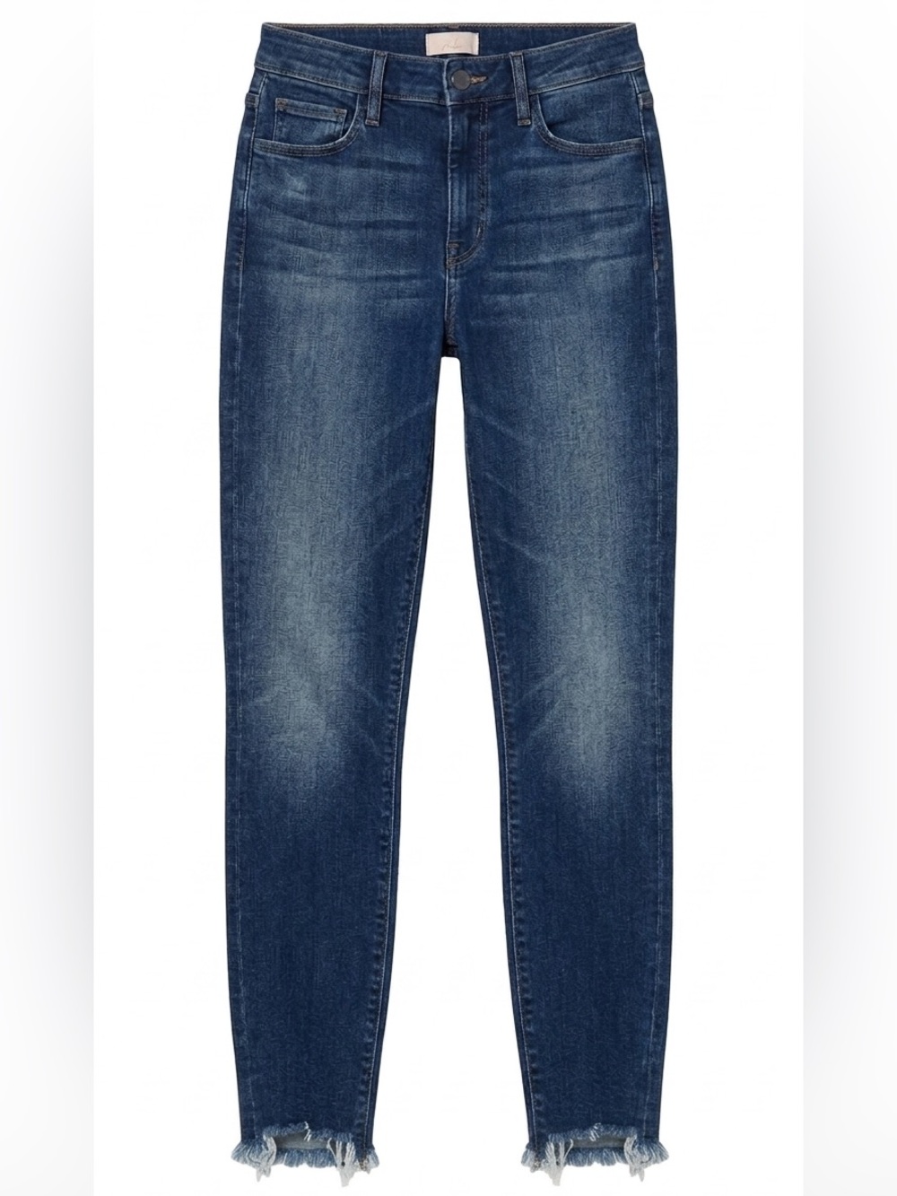 Mother High Waisted Looker Ankle Fray Jeans Lure Me In Wash